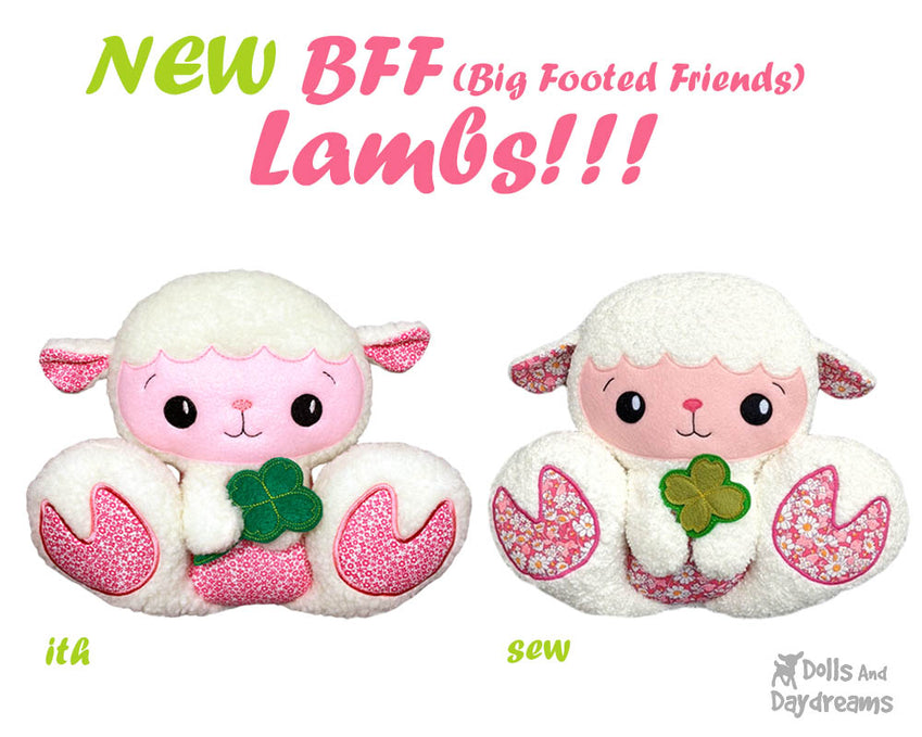NEW BFF Lamb Sewing & In The Hoop Patterns are here!