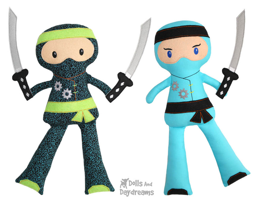 New Ninja Machine Embroidery Doll Pattern is here!