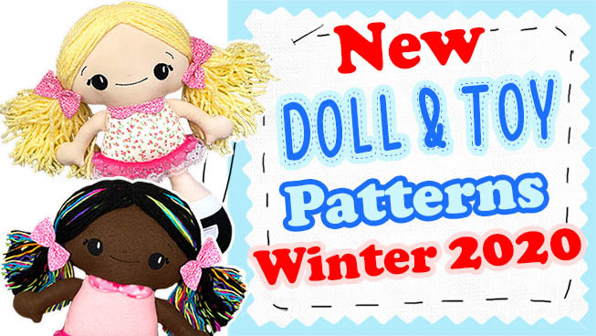 NEW Plush Toy & Doll Pattern Round Up | Winter 2020 🎄