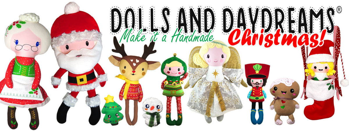 Handmade Christmas Dolls and Plush Toy Patterns!