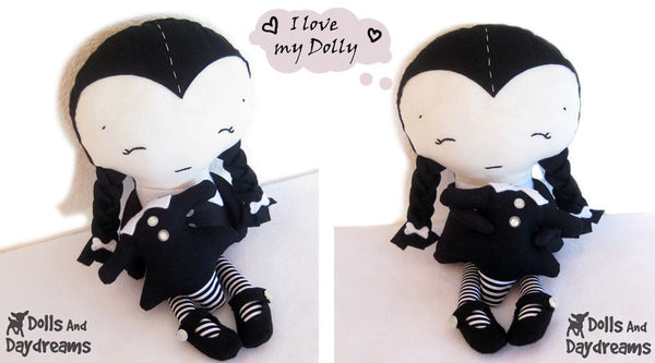 Wednesday Doll Sewing Pattern - Dolls And Daydreams - 3