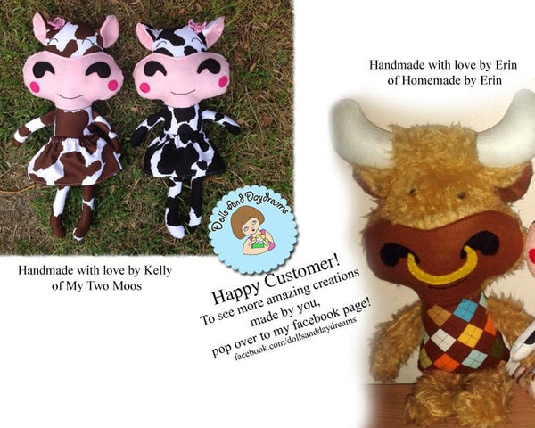 Cow Sewing Pattern - Dolls And Daydreams - 5
