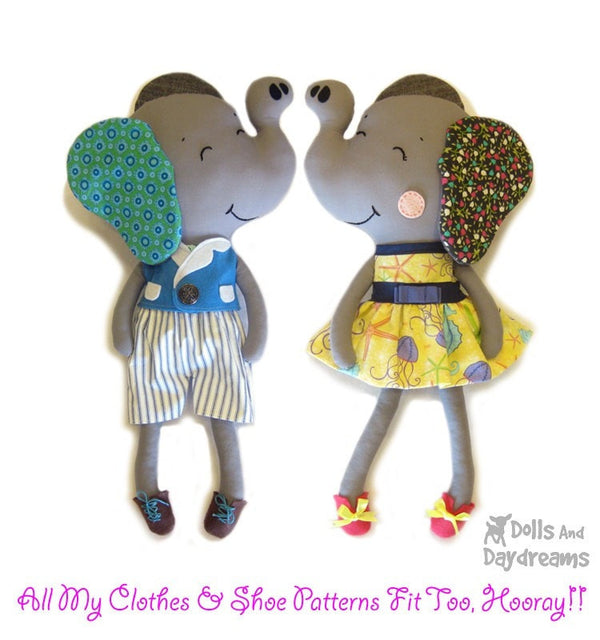 Elephant Sewing Pattern - Dolls And Daydreams - 5