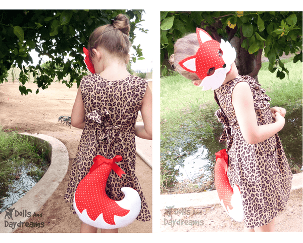 Fox Mask & Tail Pattern - Dolls And Daydreams - 4