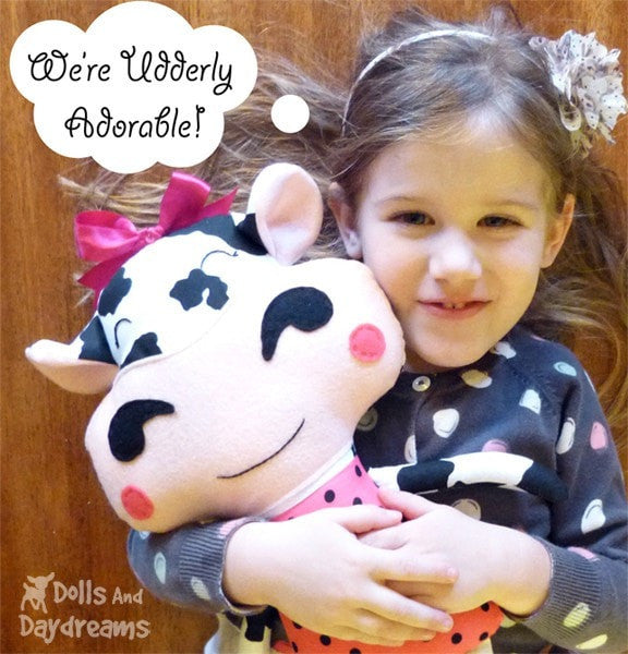 Cow Sewing Pattern - Dolls And Daydreams - 3