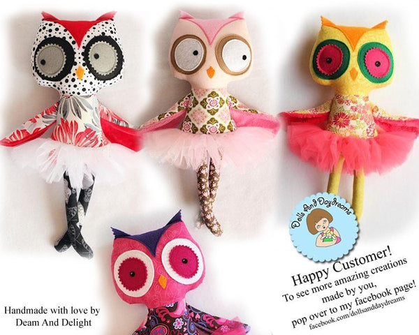 Owl Sewing Pattern - Dolls And Daydreams - 6