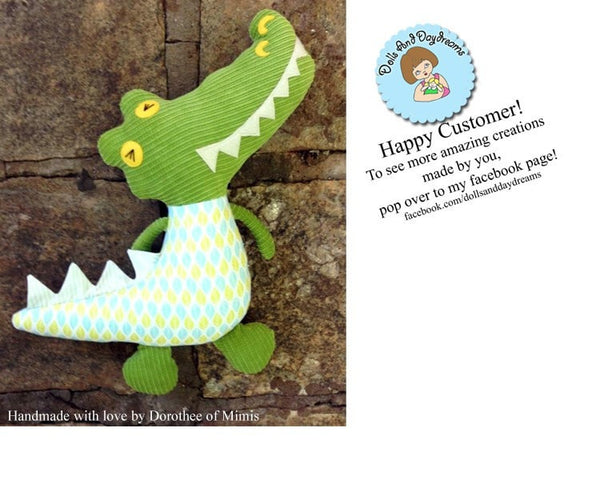Crocodile Sewing Pattern - Dolls And Daydreams - 4