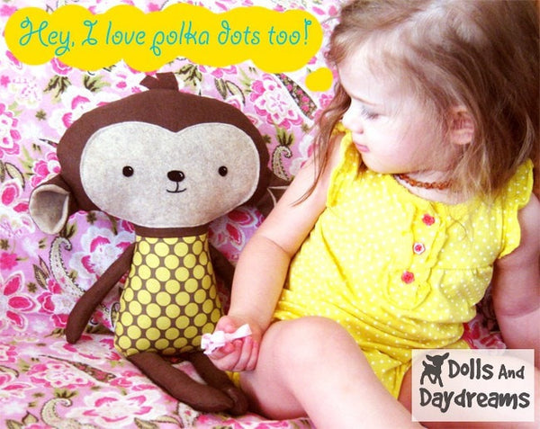 Monkey Sewing Pattern - Dolls And Daydreams - 4