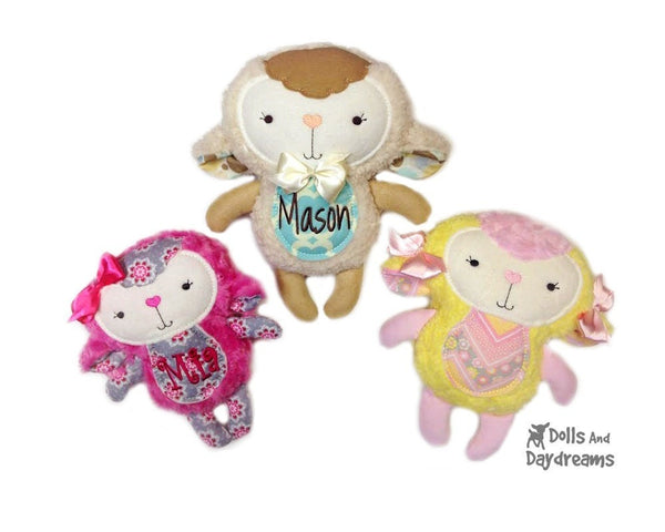 Embroidery Machine Lamb ITH Pattern - Dolls And Daydreams - 1