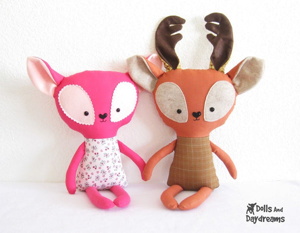 Fawn and Deer Sewing Pattern - Dolls And Daydreams - 2