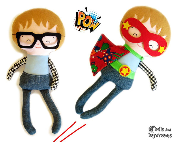Superhero Sewing Pattern - Dolls And Daydreams - 1