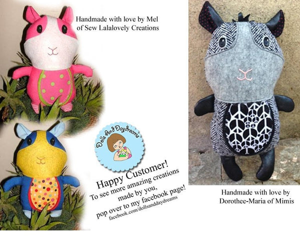 Guinea Pig Sewing Pattern - Dolls And Daydreams - 6