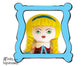 Machine Embroidery Art Doll Face Pattern
