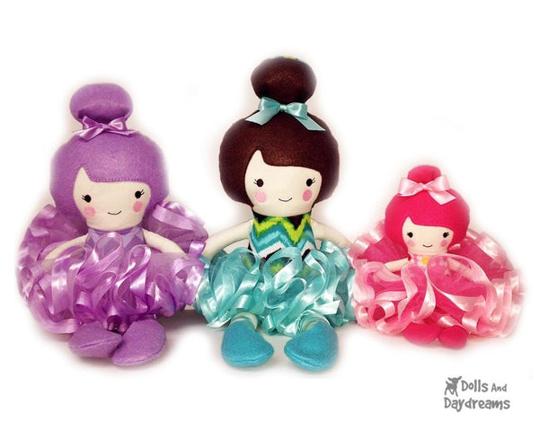 Embroidery Machine ITH Ballerina Doll Pattern - Dolls And Daydreams - 3