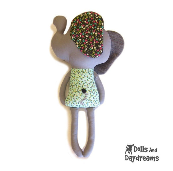 Elephant Sewing Pattern - Dolls And Daydreams - 3