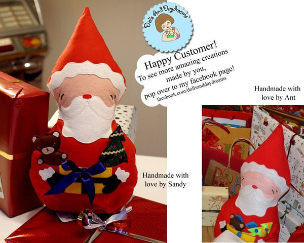 Santa Claus Father Christmas Sewing Pattern - Dolls And Daydreams - 6