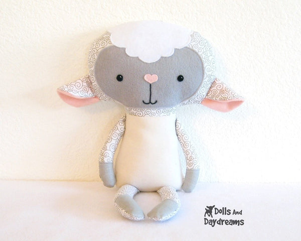 Lamb Sewing Pattern - Dolls And Daydreams - 2