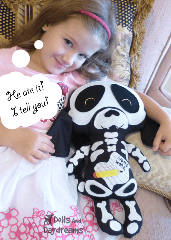Skeleton Dog Sewing Pattern - Dolls And Daydreams - 5