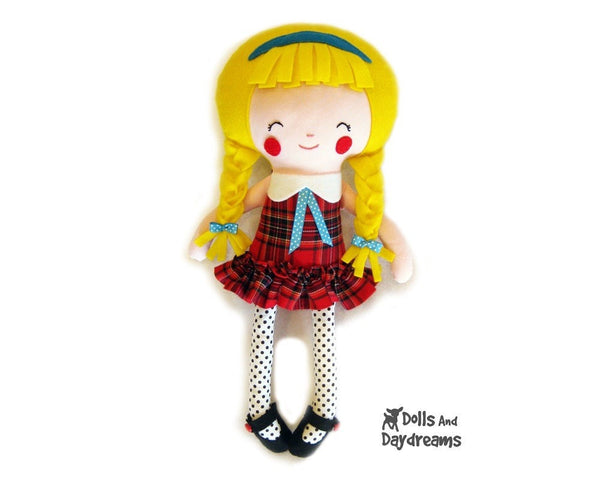Machine Embroidery 2 Standard Girl Doll Face Patterns - Dolls And Daydreams - 3