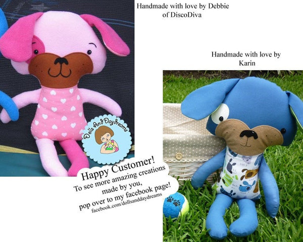 Puppy Dog Sewing Pattern - Dolls And Daydreams - 3