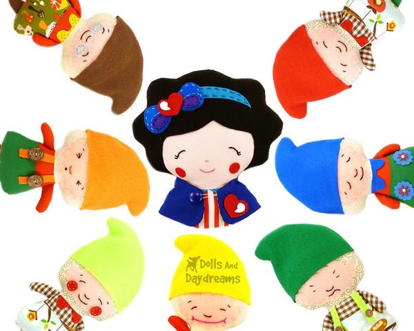Snow White and The Seven Dwarfs Sewing Pattern - Dolls And Daydreams - 1