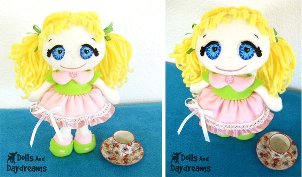 Fefe Fleece Dolly Sewing Pattern - Dolls And Daydreams - 3