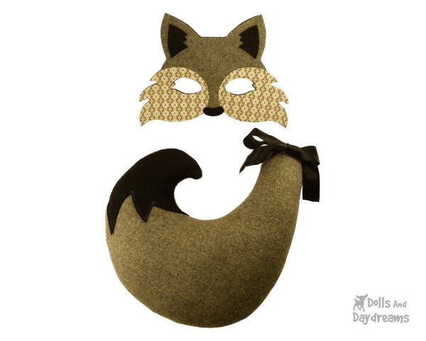 Wolf Mask & Tail Pattern - Dolls And Daydreams - 3