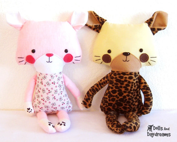 Cat Leopard Sewing Pattern - Dolls And Daydreams - 2