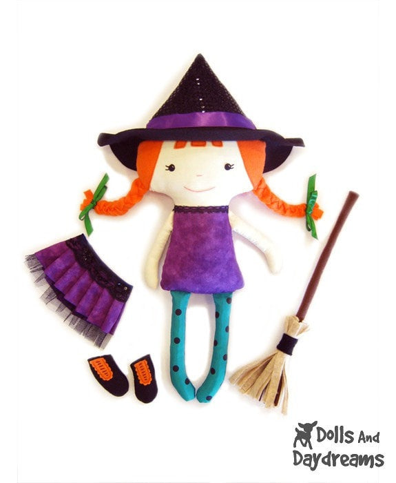 Witch Sewing Pattern - Dolls And Daydreams - 3