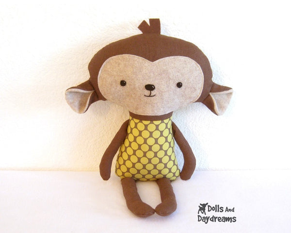 Monkey Sewing Pattern - Dolls And Daydreams - 2