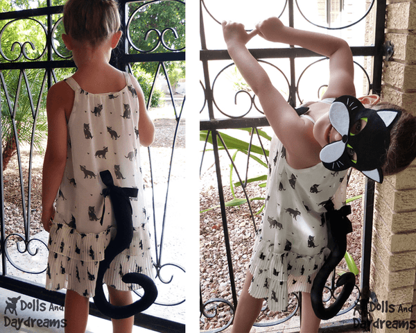 Cat Mask & Tail Pattern - Dolls And Daydreams - 5