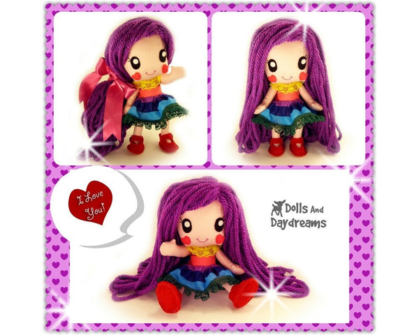 Rainbow Babies Jointed Doll Sewing Pattern - Dolls And Daydreams - 2