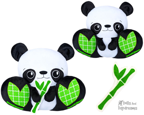 BFF Big Footed Panda Bear PDF Sewing pattern DIY Kawaii Cute Cute Plush Teddy Toy by Dolls And Daydreams