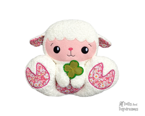 BFF Big Footed Friends Lamb Sewing Pattern DIY Kids Sheep Cute Plush toy by Dolls And Daydreams