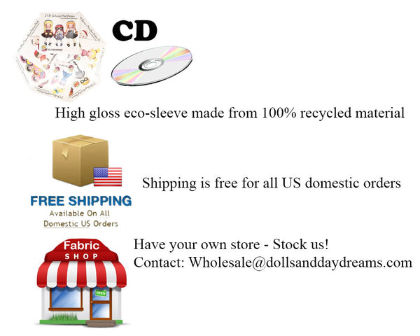 ITH Mermaid Doll Pattern - Compact Disc