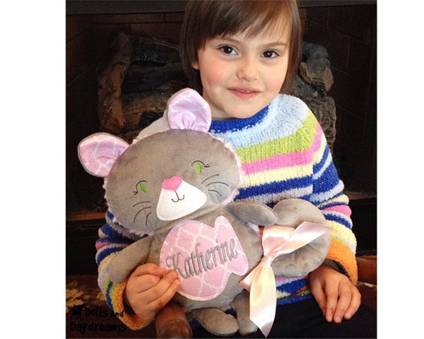 Embroidery Machine Cat Pattern - Dolls And Daydreams - 5