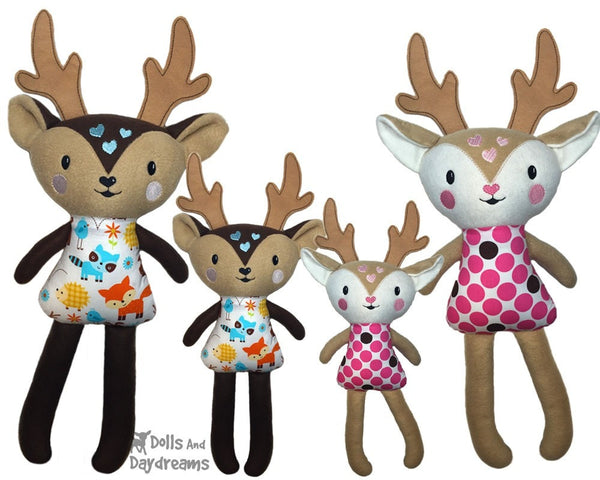 ITH Big Caribou Reindeer Pattern - Dolls And Daydreams - 4