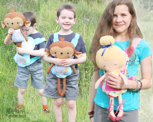 doll carrier Sewing Pattern by Dolls And Daydreams DIY doll carry sling baby wearing
