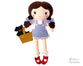 Machine Embroidery Dorothy Doll Pattern