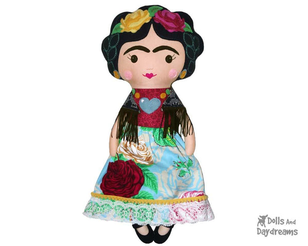 Mexican Folk Art Doll Sewing Pattern