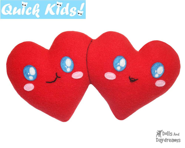 Quick Kids Forever Mine Double Hearts Sewing Pattern
