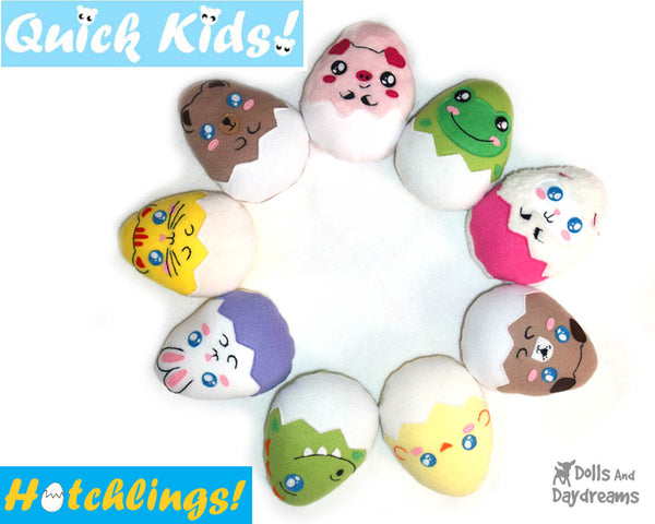 Discounted Quick Kids Hatchlings Sewing Pattern Pack 2