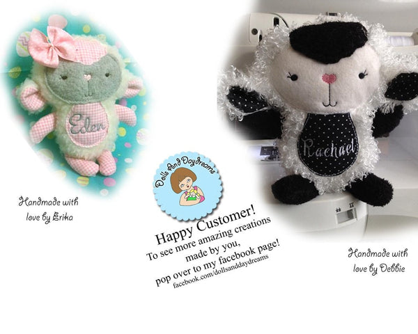 Embroidery Machine Lamb ITH Pattern - Dolls And Daydreams - 5