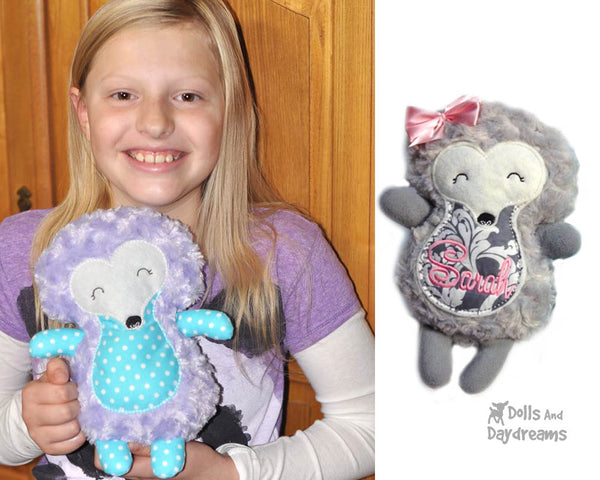 Embroidery Machine Hedgehog ITH Pattern