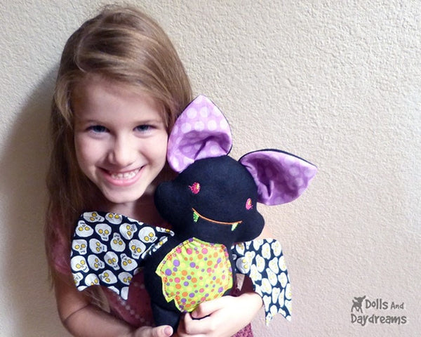 Embroidery Machine Bat Pattern - Dolls And Daydreams - 4