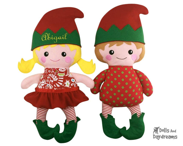 Embroidery Machine Elf Pattern - Dolls And Daydreams - 3