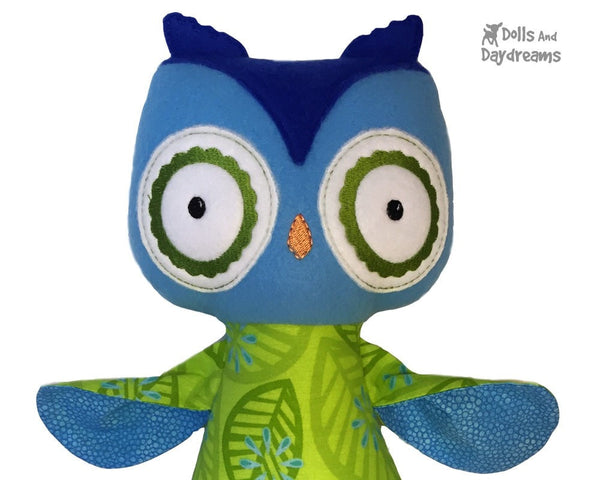ITH Big Owl Pattern - Dolls And Daydreams - 4