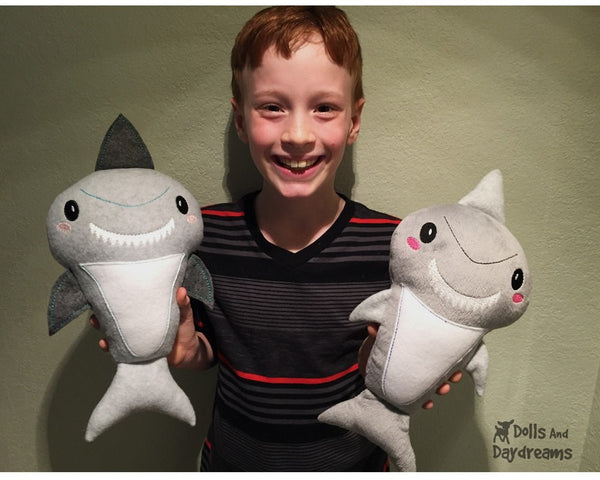 Embroidery Machine Shark Pattern - Dolls And Daydreams - 4