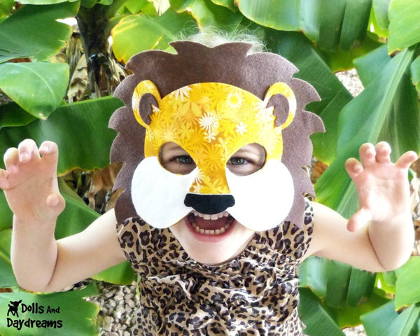 Lion Mask & Tail Pattern - Dolls And Daydreams - 2