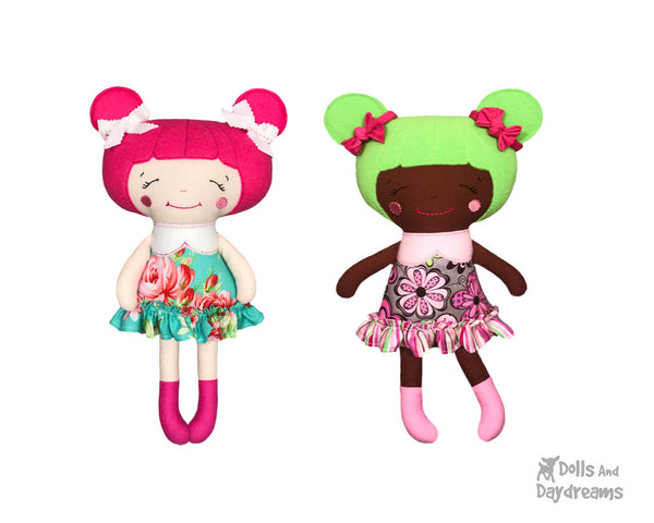 Embroidery Machine Little Sister Doll Pattern